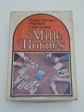 Mille Bornes Parker Bros. Vintage 1971 French Card Game Original Box - Complete